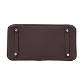 【6fa1796-g】エルメス ハンドバッグ バーキン30 トゴ カカオ シルバー金具 D刻印【中古】レディース