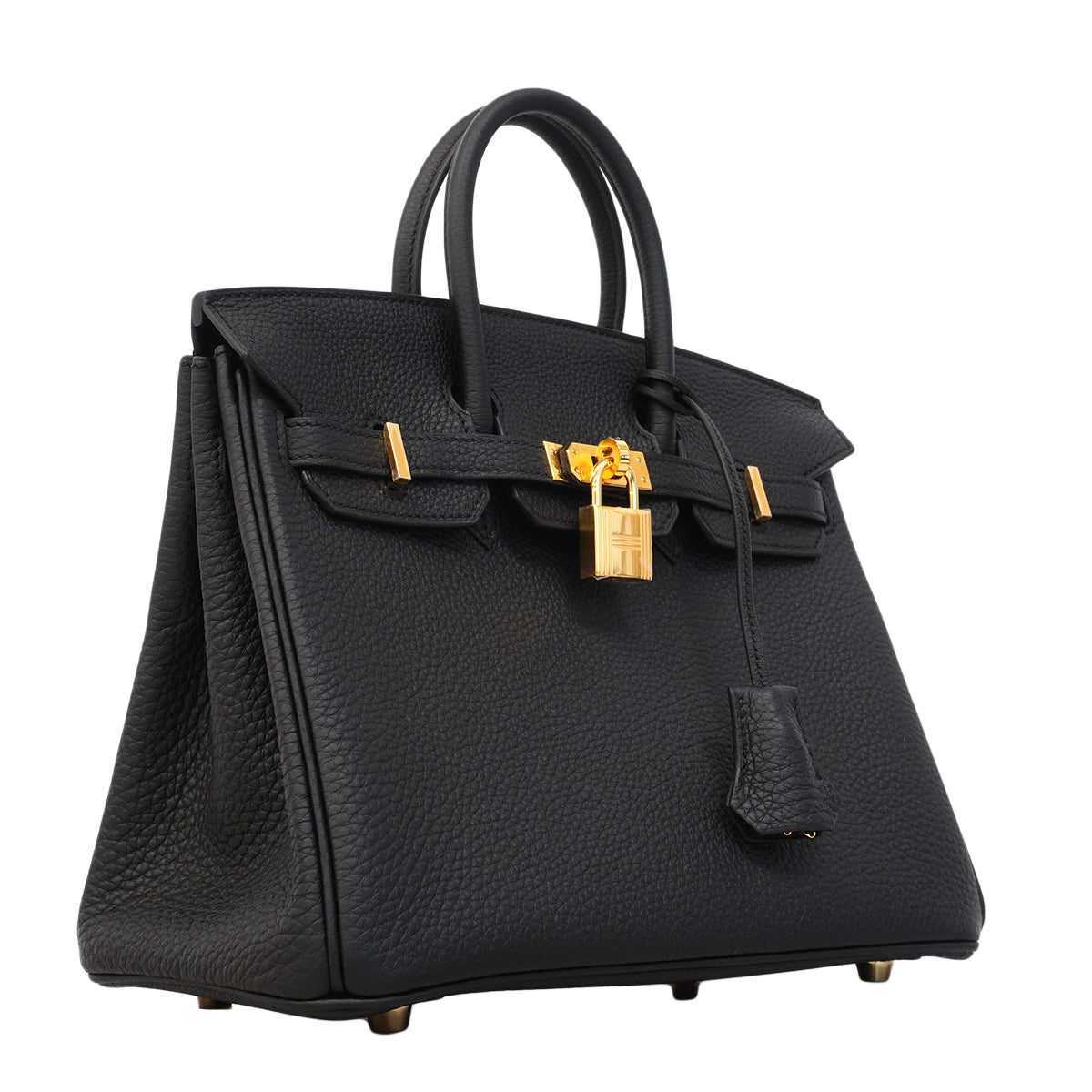 【6fa1797-g】エルメス ハンドバッグ バーキン25 トゴ ブラック ゴールド金具 G刻印【中古】レディース