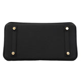 【6fa1797-g】エルメス ハンドバッグ バーキン25 トゴ ブラック ゴールド金具 G刻印【中古】レディース