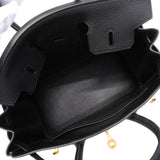 【6fa1797-g】エルメス ハンドバッグ バーキン25 トゴ ブラック ゴールド金具 G刻印【中古】レディース