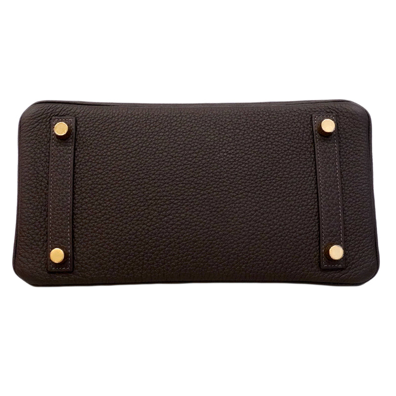 【6fa1798-g】エルメス ハンドバッグ バーキン25 トゴ べブラン シャンパンゴールド金具 K刻印【中古】レディース