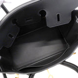 【6fa1799-g】エルメス ハンドバッグ バーキン25 スイフト ブラック ゴールド金具 G刻印【中古】レディース