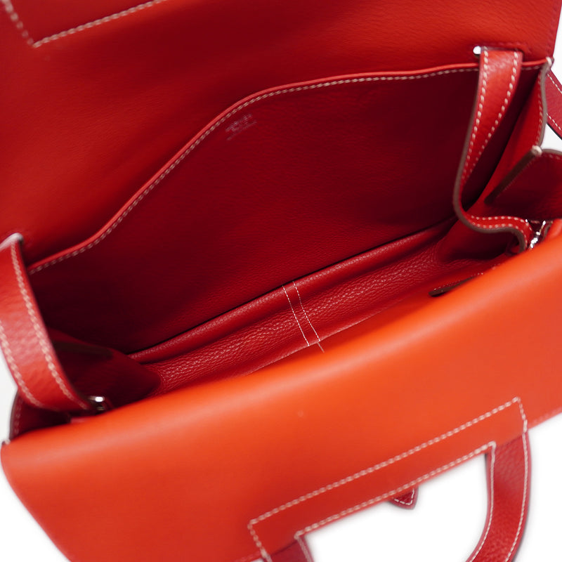 【6fa1800】エルメス ハンドバッグ アルザン31 トリヨンクレマンス ルージュカザック シルバー金具 A刻印 2wayバッグ【中古】レディース