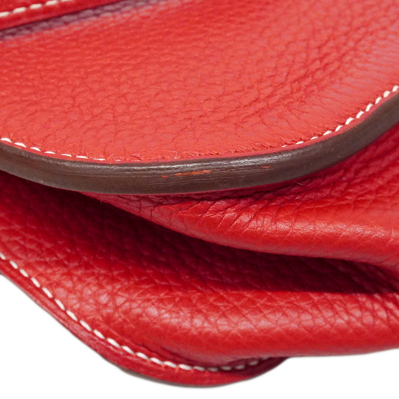 【6fa1800】エルメス ハンドバッグ アルザン31 トリヨンクレマンス ルージュカザック シルバー金具 A刻印 2wayバッグ【中古】レディース