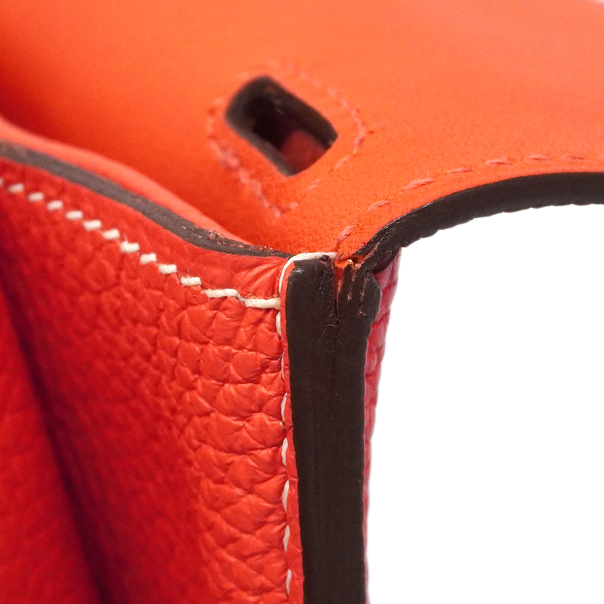 【6fa1801】エルメス ハンドバッグ アルザン31 トリヨンクレマンス ローズジャイプール シルバー金具 C刻印 2wayバッグ【中古】レディース