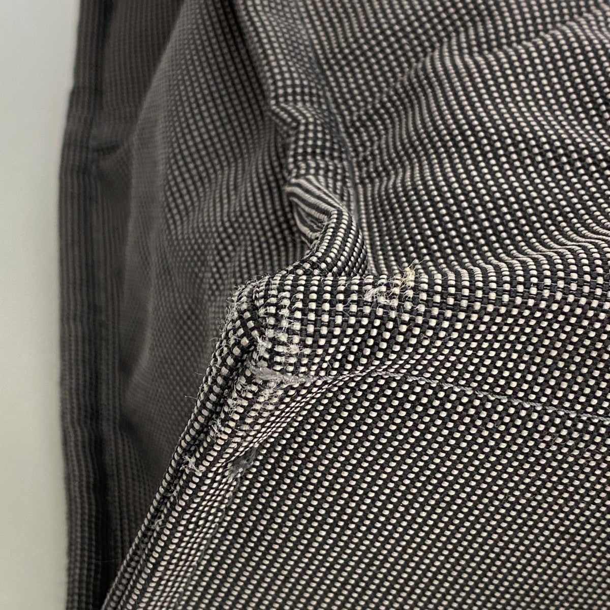 【6fa1808-k】エルメス トートバッグ エールラインGM キャンバス グレー シルバー金具【中古】メンズ レディース ユニセックス