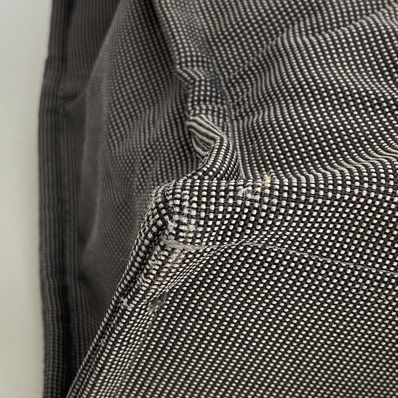 【6fa1808-k】エルメス トートバッグ エールラインGM キャンバス グレー シルバー金具【中古】メンズ レディース ユニセックス