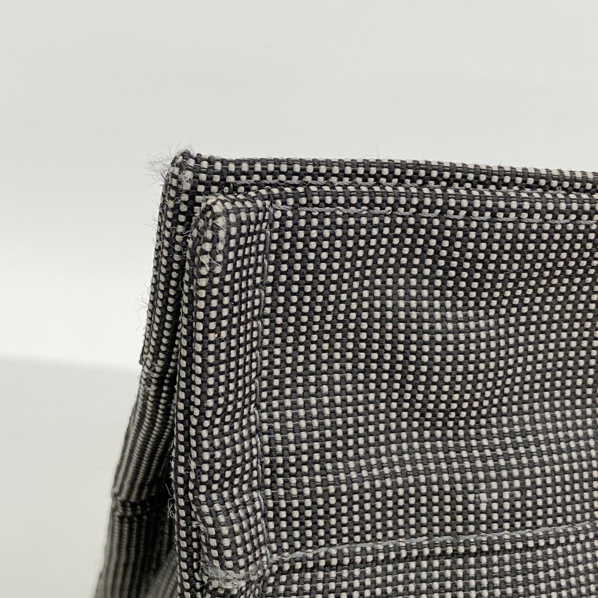 【6fa1808-k】エルメス トートバッグ エールラインGM キャンバス グレー シルバー金具【中古】メンズ レディース ユニセックス