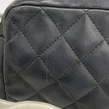 【6fa1810-k】シャネル ショルダーバッグ カンボン ラムスキン ブラック シルバー金具【中古】レディース