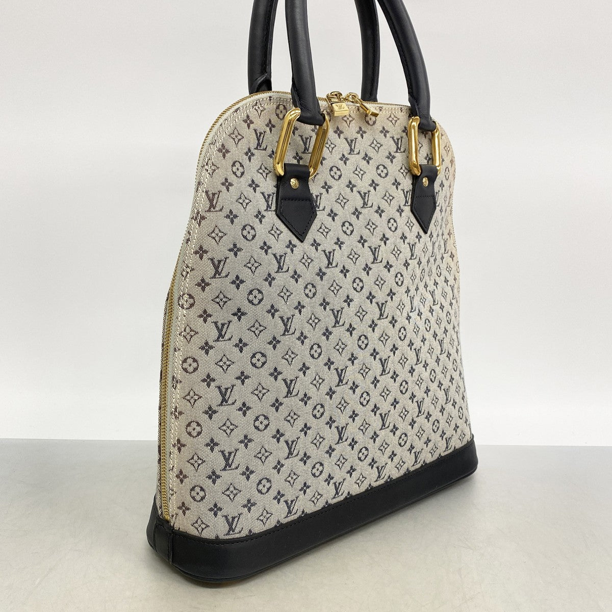 【6fa1812-k】ルイヴィトン ハンドバッグ モノグラム・ミニ アルマオ M92202 ブルー【中古】レディース