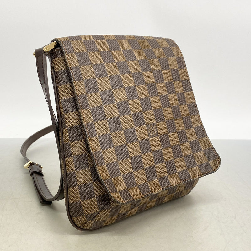 【6fa1814-k】ルイヴィトン ショルダーバッグ ダミエ ミュゼットサルサロングストラップ N51300 エベヌ【中古】レディース