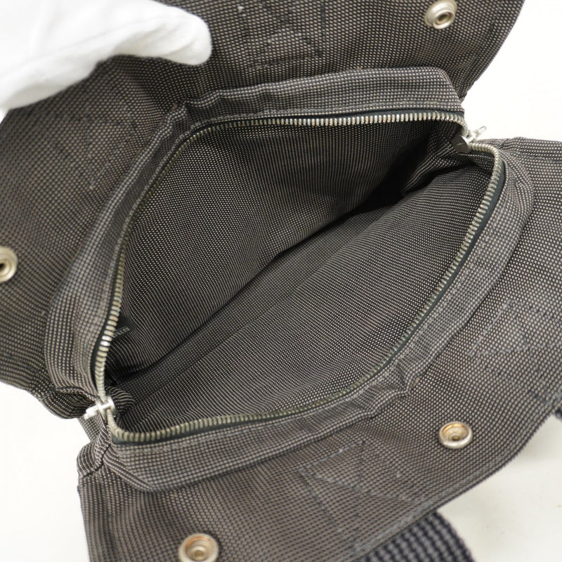 【6fa1832-k】エルメス ハンドバッグ エールラインPM キャンバス グレー シルバー金具【中古】メンズ レディース ユニセックス