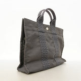 【6fa1832-k】エルメス ハンドバッグ エールラインPM キャンバス グレー シルバー金具【中古】メンズ レディース ユニセックス