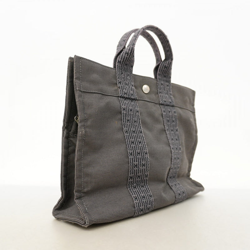 【6fa1832-k】エルメス ハンドバッグ エールラインPM キャンバス グレー シルバー金具【中古】メンズ レディース ユニセックス