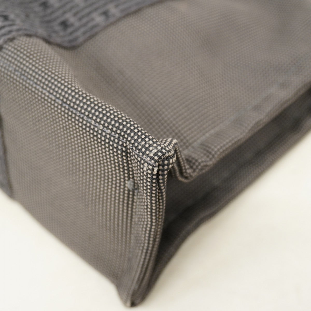 【6fa1832-k】エルメス ハンドバッグ エールラインPM キャンバス グレー シルバー金具【中古】メンズ レディース ユニセックス