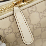 【6fa1835-k】グッチ ハンドバッグ グッチシマ ハートビット 269957 レザー アイボリー シャンパンゴールド金具 2wayバッグ【中古】レディース