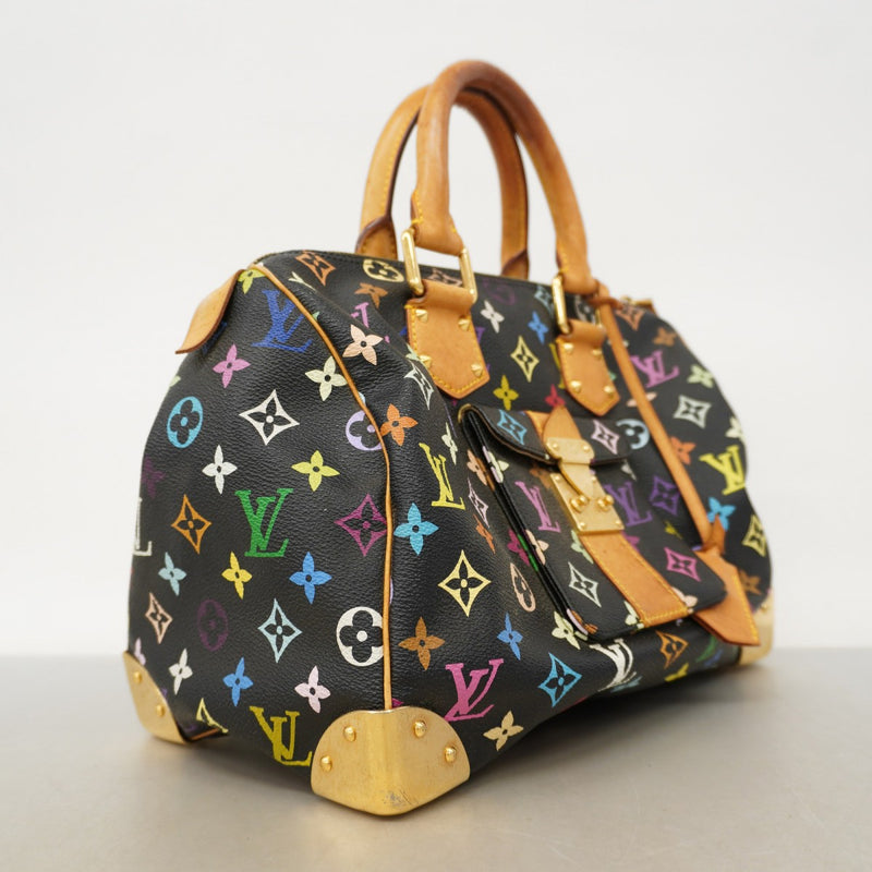 【6fa1837-k】ルイヴィトン ハンドバッグ モノグラム・マルチカラー スピーディ30 M92642 ノワール【中古】レディース