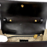 【6fa1843】カルティエ ハンドバッグ パンテール レザー ブラック ゴールド金具 2wayバッグ【中古】レディース