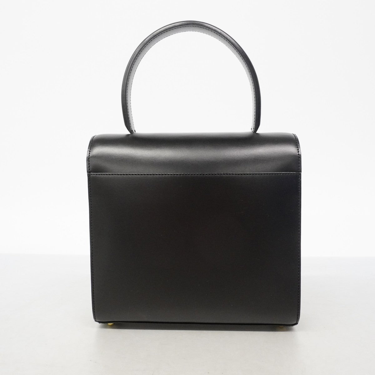 【6fa1843】カルティエ ハンドバッグ パンテール レザー ブラック ゴールド金具 2wayバッグ【中古】レディース