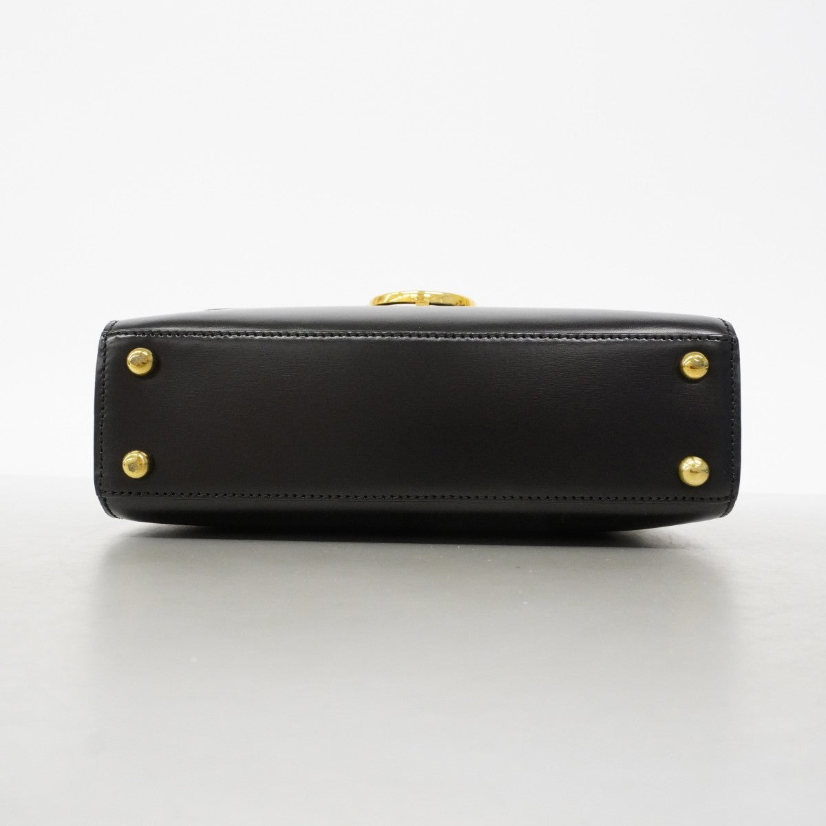 【6fa1843】カルティエ ハンドバッグ パンテール レザー ブラック ゴールド金具 2wayバッグ【中古】レディース