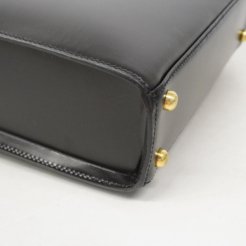 【6fa1843】カルティエ ハンドバッグ パンテール レザー ブラック ゴールド金具 2wayバッグ【中古】レディース