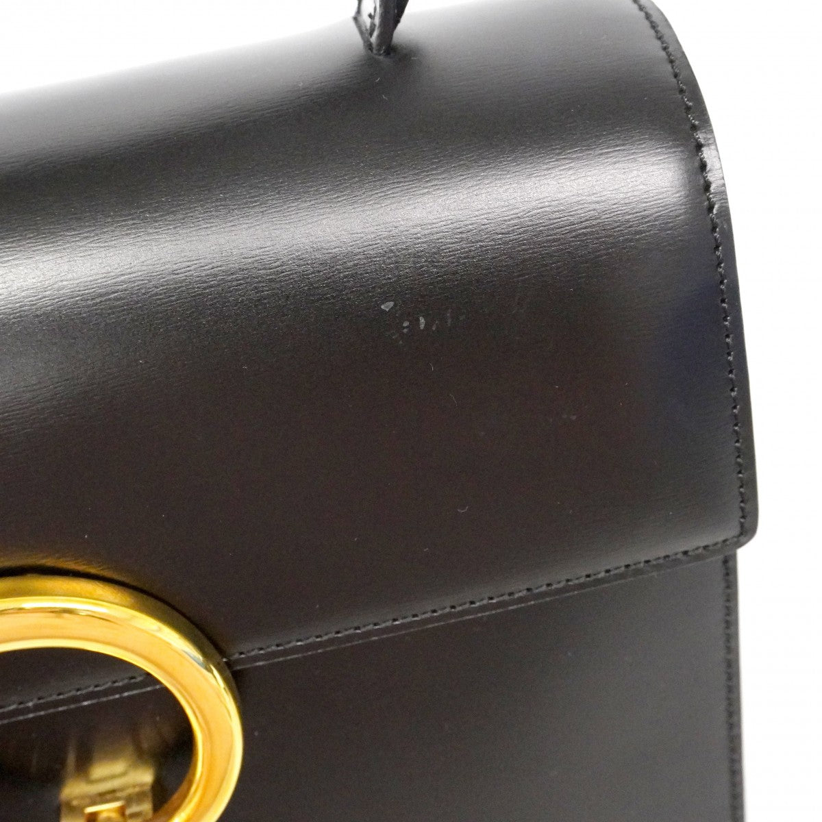 【6fa1843】カルティエ ハンドバッグ パンテール レザー ブラック ゴールド金具 2wayバッグ【中古】レディース