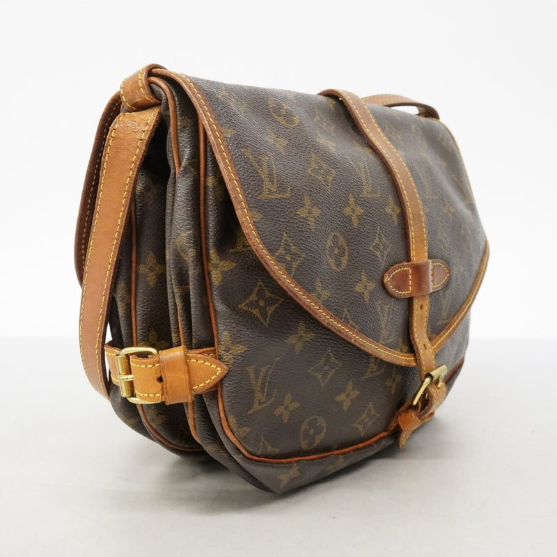 【6fa1846】ルイヴィトン ショルダーバッグ モノグラム ソミュール30 M42256 ブラウン【中古】レディース