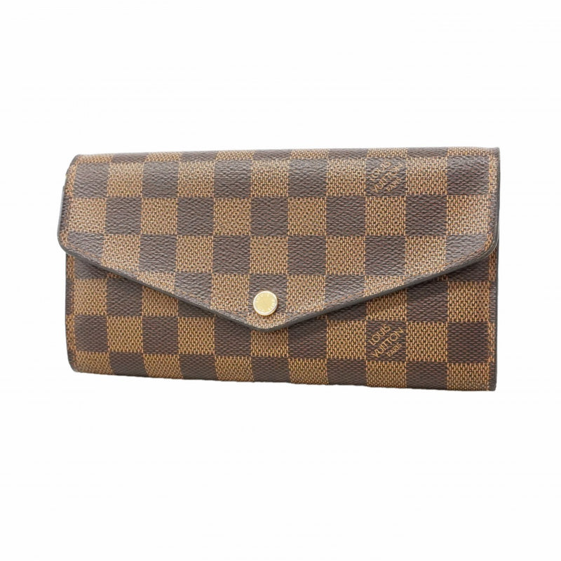 【6fa1849】ルイヴィトン 長財布 ダミエ ポルトフォイユサラ N60114 ローズバレリーヌ【中古】レディース