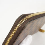 【6fa1850】ルイヴィトン 長財布 ダミエ ジッピーウォレット N41661 エベヌ【中古】メンズ レディース ユニセックス