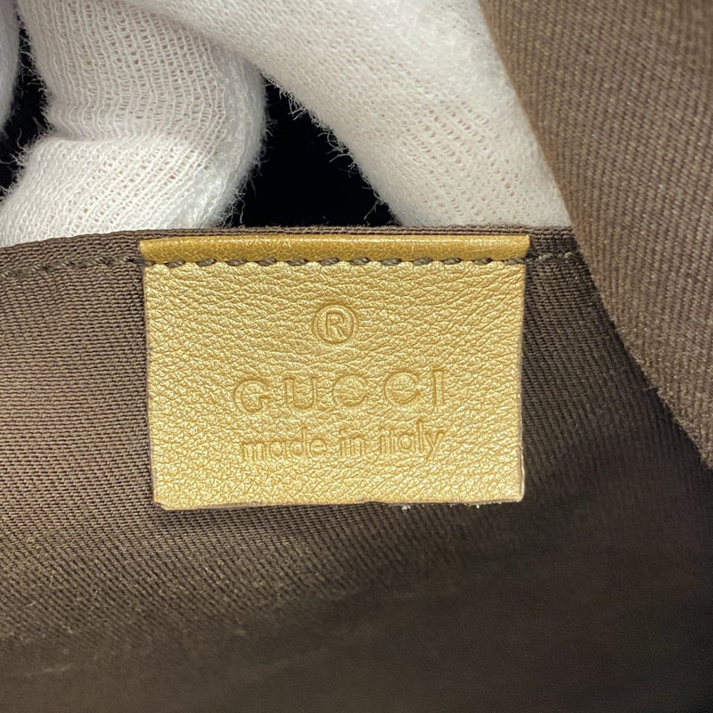 【6fa1851-k】グッチ トートバッグ GGクリスタル 189669 コーティングキャンバス ブラウン【中古】レディース