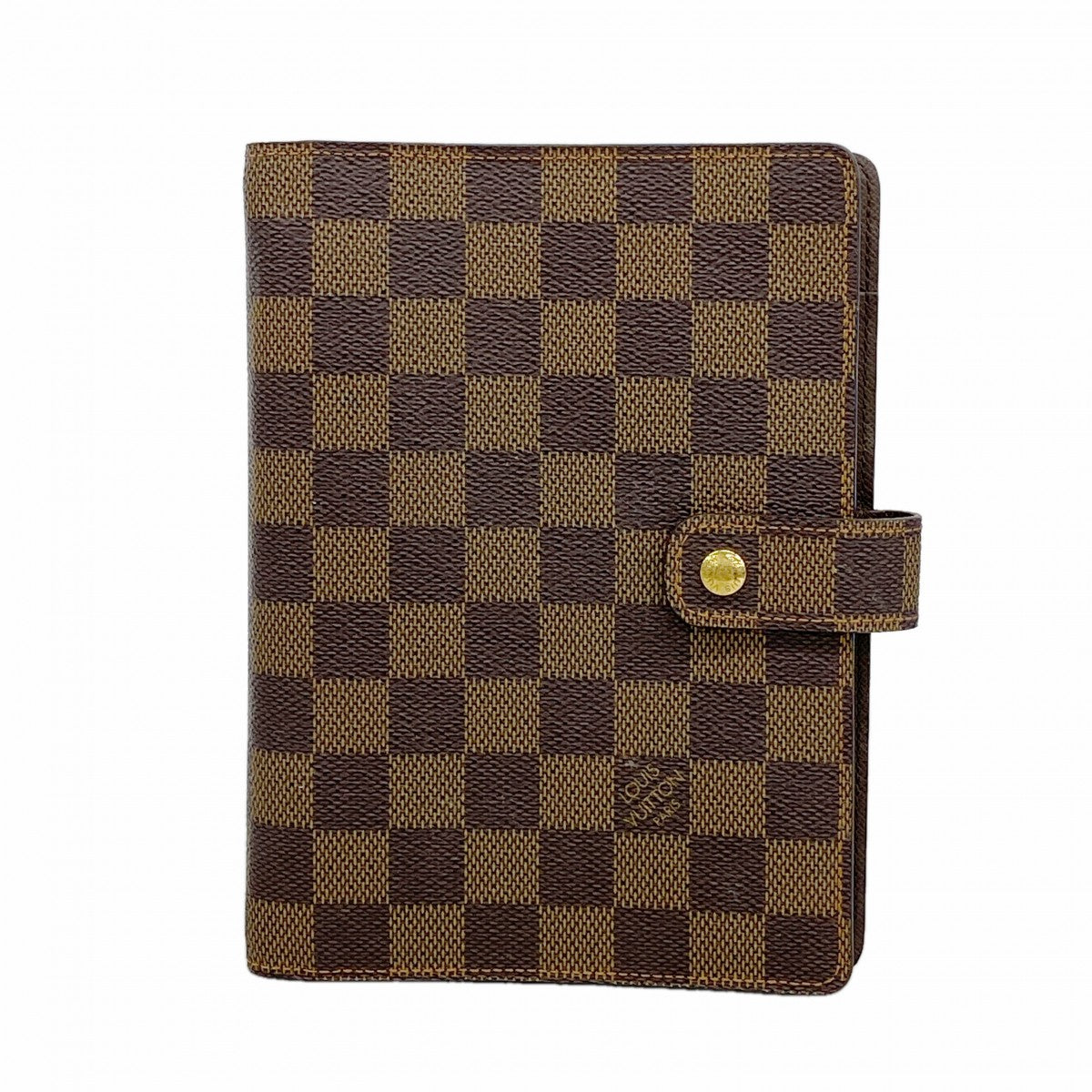 【6fa1857-k】ルイヴィトン 手帳カバー ダミエ アジェンダMM R20240 エベヌ【中古】メンズ レディース ユニセックス