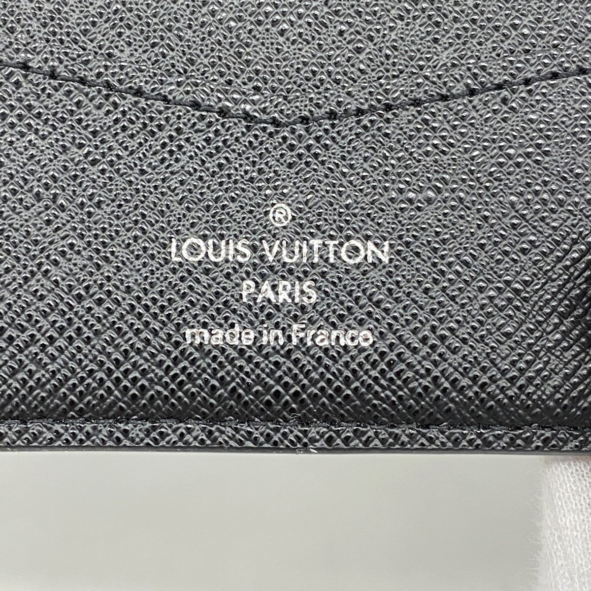 【6fa1858-k】ルイヴィトン 札入れ ダミエ・グラフィット ポルトフォイユスレンダー N63261 ブラック【中古】メンズ