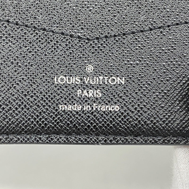 【6fa1858-k】ルイヴィトン 札入れ ダミエ・グラフィット ポルトフォイユスレンダー N63261 ブラック【中古】メンズ