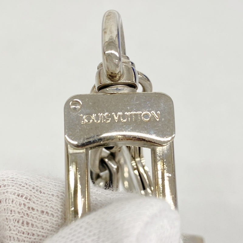 【6fa1860-k】ルイヴィトン キーホルダー・チャーム ポルトクレイニシャルLV M66269 シルバー ブラック【中古】メンズ レディース ユニセックス