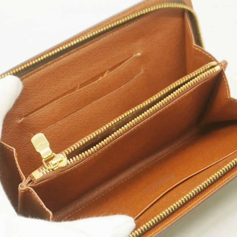【6fa1867-h】ルイヴィトン 長財布 モノグラム ポルトモネジップ M61727 ブラウン【中古】レディース