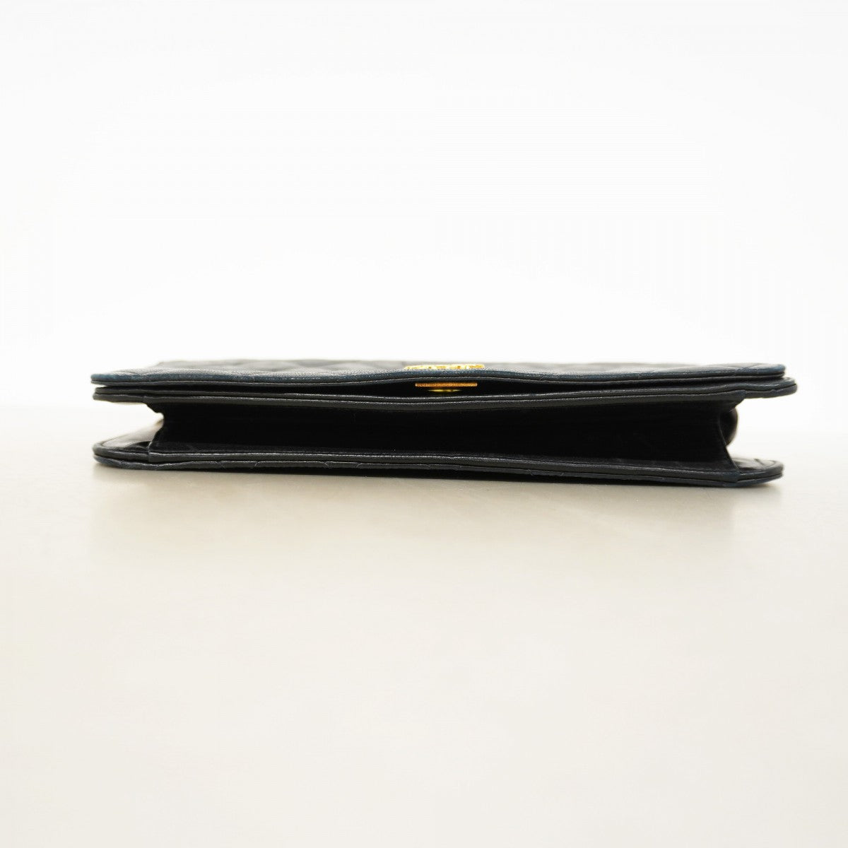 【6fa1872-k】シャネル ショルダーバッグ マトラッセ チェーンショルダー ラムスキン ブラック ゴールド金具【中古】レディース