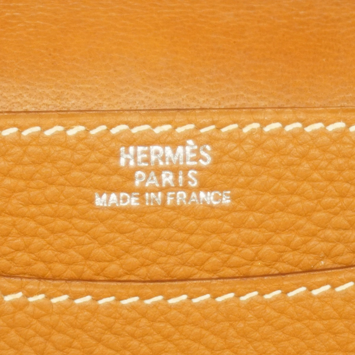 【6fa1880】エルメス カードケース ドゴンカードケース トゴ ゴールド シルバー金具 □G刻印【中古】メンズ レディース ユニセックス
