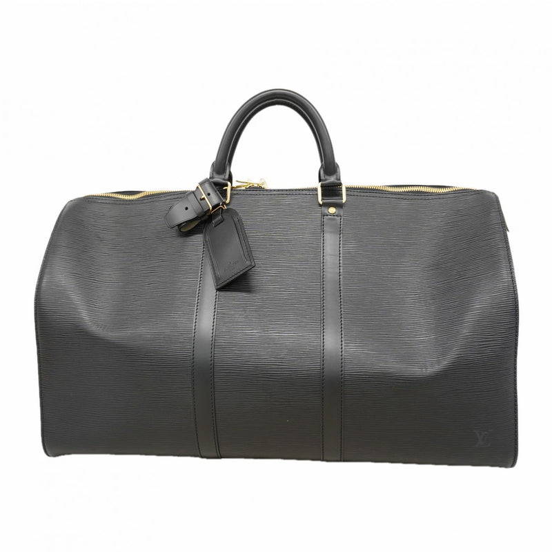 【6fa1887】ルイヴィトン ボストンバッグ エピ キーポル50 M42962 ノワール【中古】メンズ レディース ユニセックス