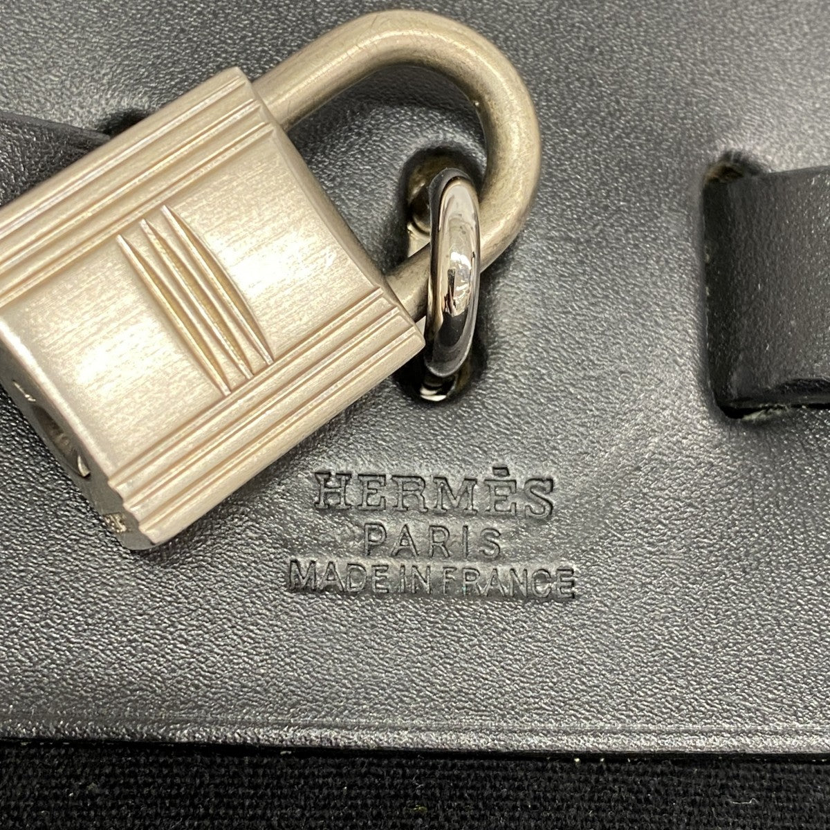 【6fa1888-k】エルメス リュック・デイパック エールバックアドPM トワルオフィシエ ブラック シルバー金具 □G刻印 2wayバッグ【中古】レディース