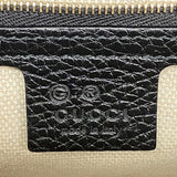 【6fa1892-k】グッチ ショルダーバッグ ソーホー 536224 レザー ブラック ゴールド金具【中古】レディース