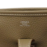 【6fa1898】エルメス ショルダーバッグ エヴリン3PM トリヨンクレマンス エトゥープ シルバー金具 W刻印【中古】レディース