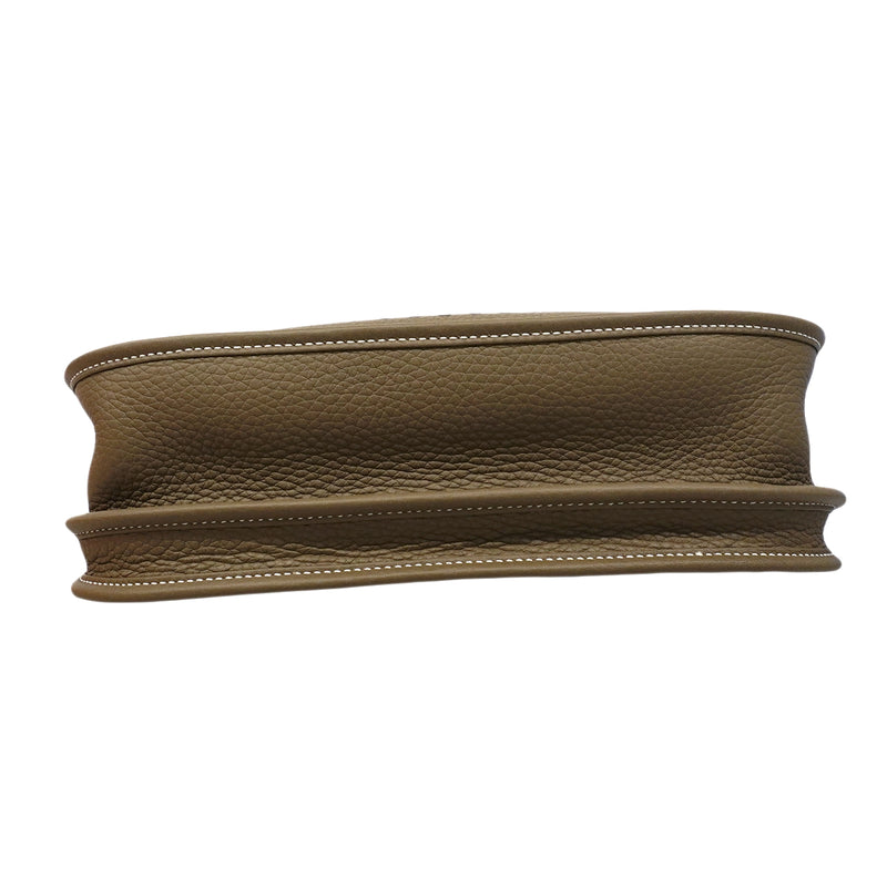 【6fa1898】エルメス ショルダーバッグ エヴリン3PM トリヨンクレマンス エトゥープ シルバー金具 W刻印【中古】レディース