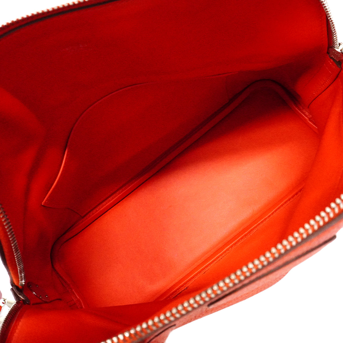 【6fa1900】エルメス ハンドバッグ ボリード31 トリヨンクレマンス ルージュトマト シルバー金具 C刻印【中古】レディース