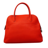 【6fa1900】エルメス ハンドバッグ ボリード31 トリヨンクレマンス ルージュトマト シルバー金具 C刻印【中古】レディース