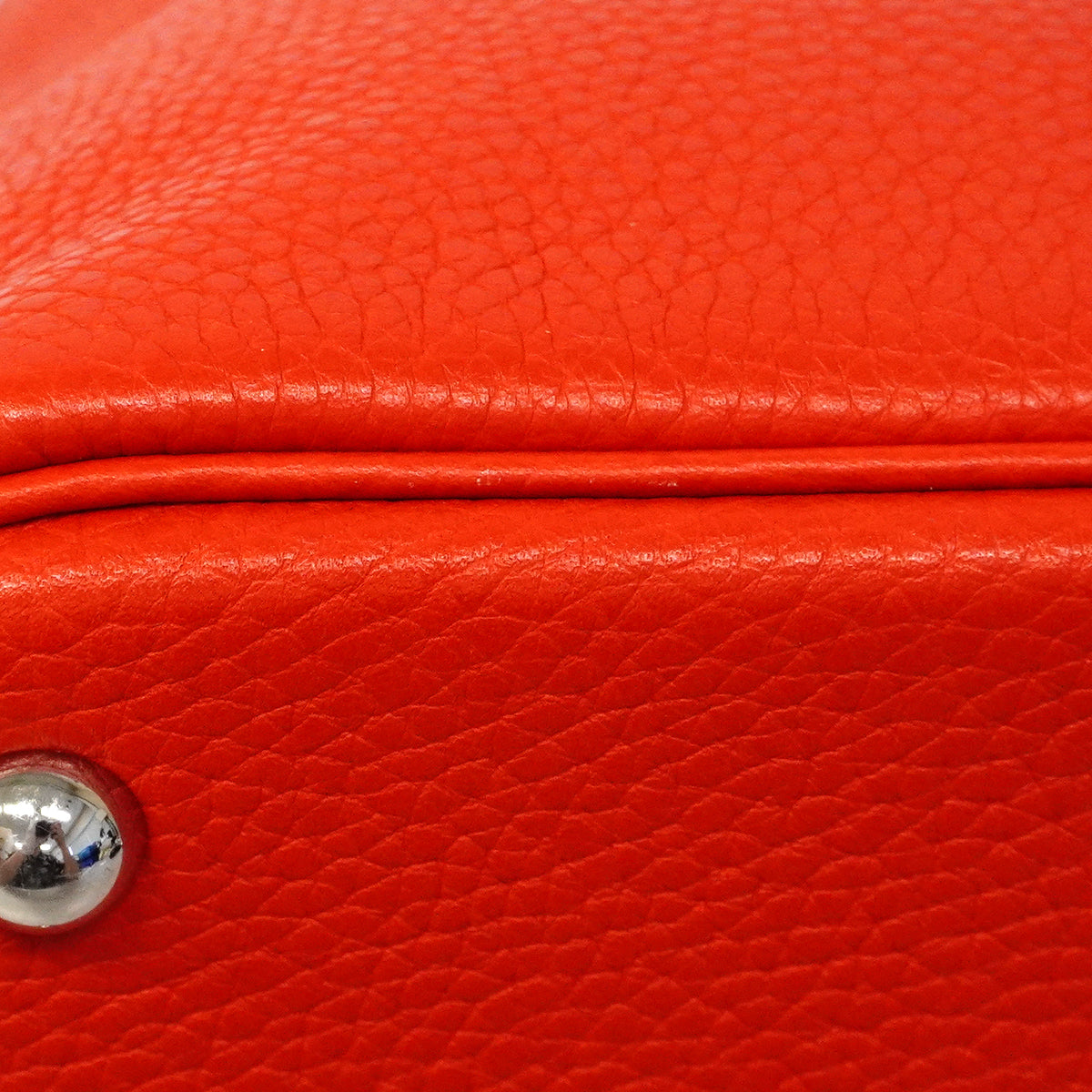 【6fa1900】エルメス ハンドバッグ ボリード31 トリヨンクレマンス ルージュトマト シルバー金具 C刻印【中古】レディース