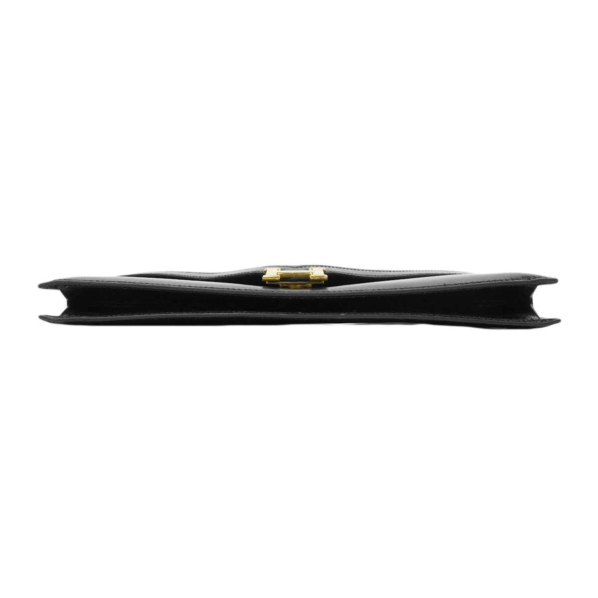 【6fa1901】エルメス ショルダーバッグ リディ ボックスカーフ ブラック ゴールド金具 ○O刻印【中古】
