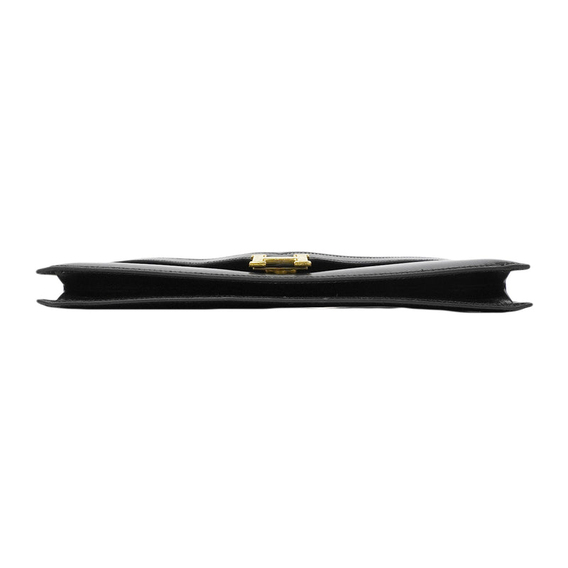 【6fa1901】エルメス ショルダーバッグ リディ ボックスカーフ ブラック ゴールド金具 ○O刻印【中古】