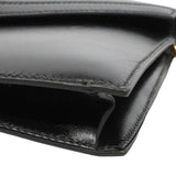 【6fa1901】エルメス ショルダーバッグ リディ ボックスカーフ ブラック ゴールド金具 ○O刻印【中古】