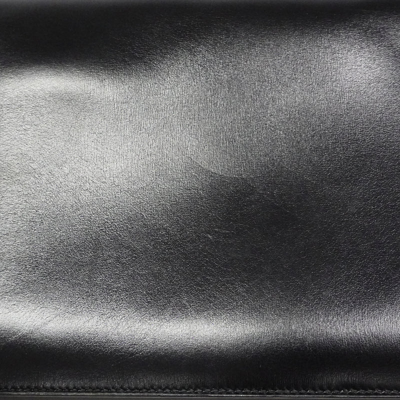 【6fa1901】エルメス ショルダーバッグ リディ ボックスカーフ ブラック ゴールド金具 ○O刻印【中古】