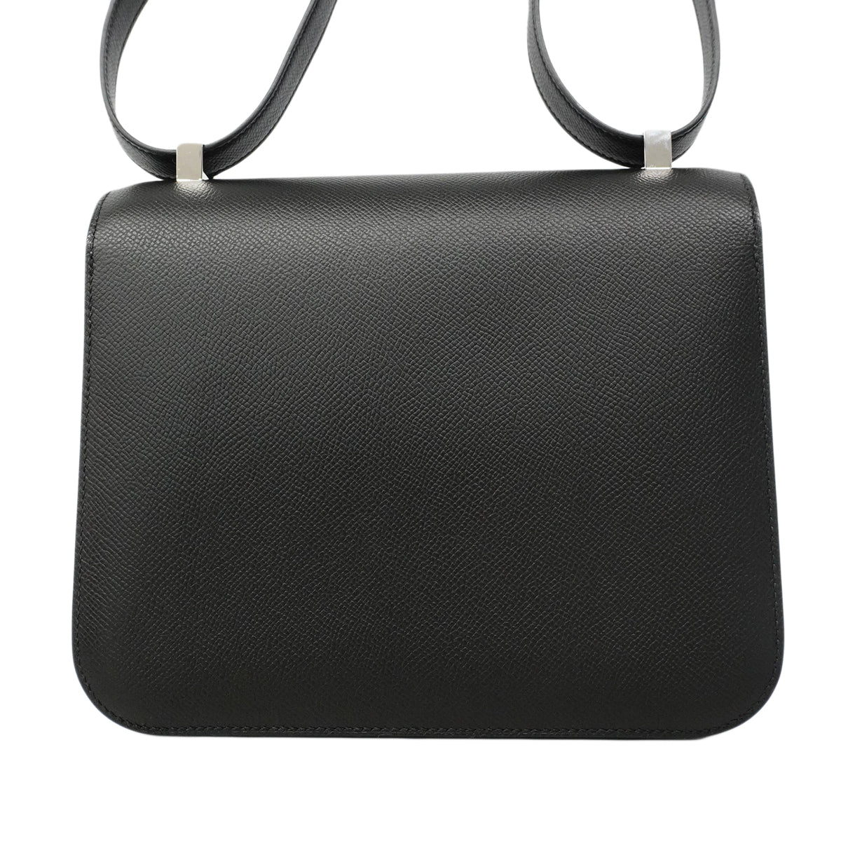 【6fa1906】エルメス ショルダーバッグ コンスタンス24 ヴォーエプソン ブラック シルバー金具 Z刻印【中古】レディース